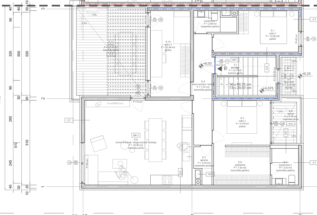 split, podstrana | trosoban penthouse s dvije terase - slika 29