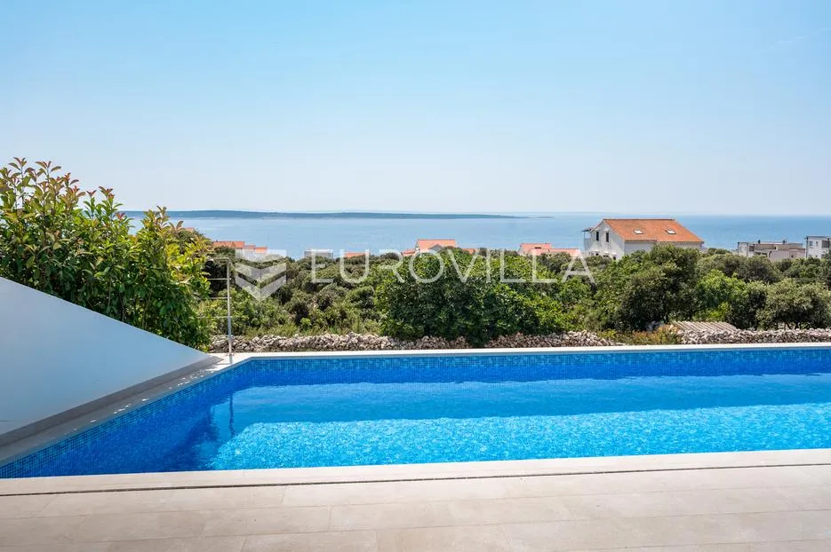 pag, mandre, luksuzno moderna vila 2, u nizu s bazenom i pogledom na more 130 m² - slika 35