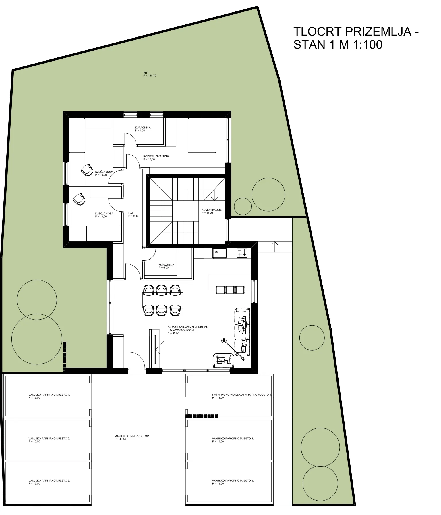 zagreb, donja dubrava, atraktivan četverosoban stan u novogradnji, 146 m² - slika 3