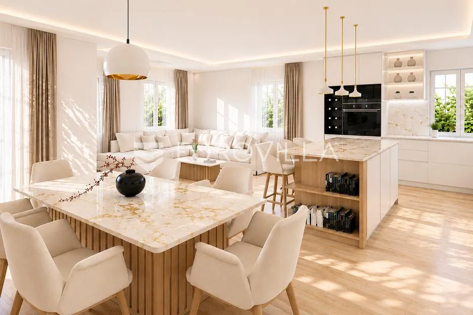 grad cres, centar, luksuzan trosoban stan 115 m² s pogledom na more, odlična lokacija - slika 12