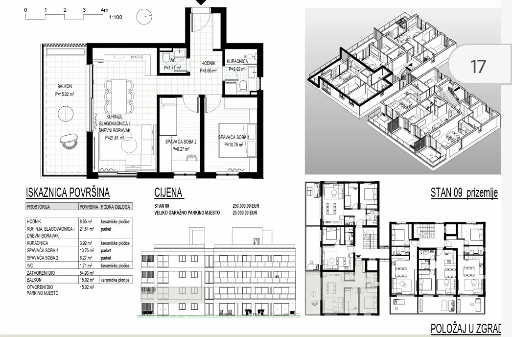 trogir, okrug gornji – apartman s9 na prvom katu neto korisne površine 62,40 m2 - slika 15