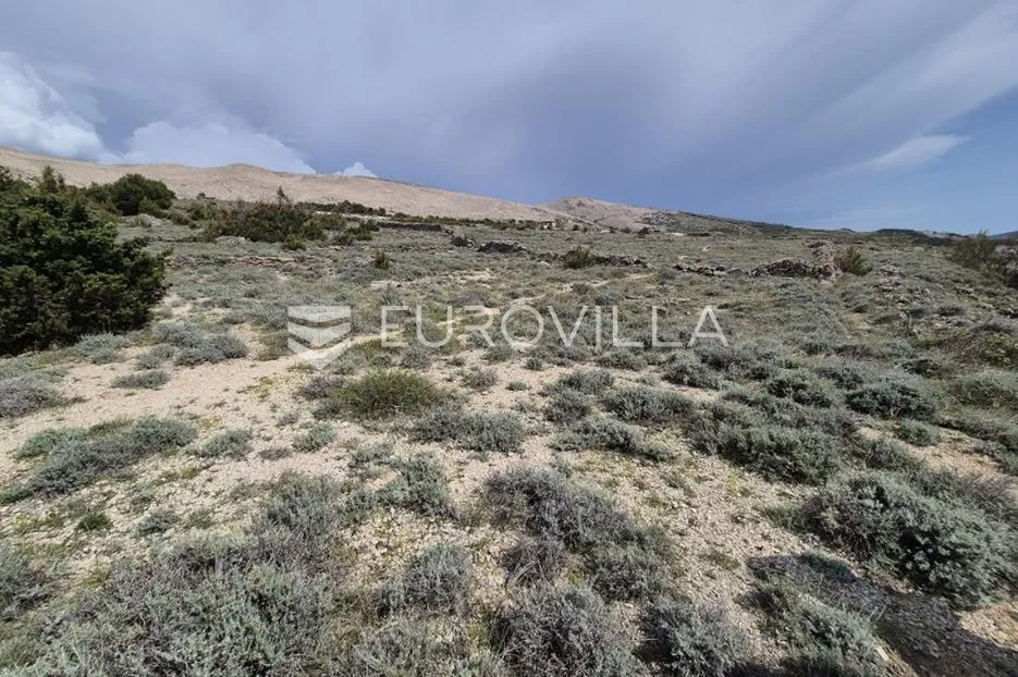 pag, građevinsko zemljište s panoramskim pogledom na more, t2 zona, 5750 m² - slika 4