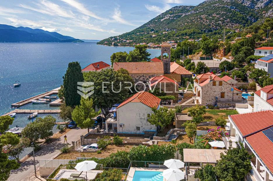 pelješac, viganj, kuća s bazenom i garažom uz more - slika 4