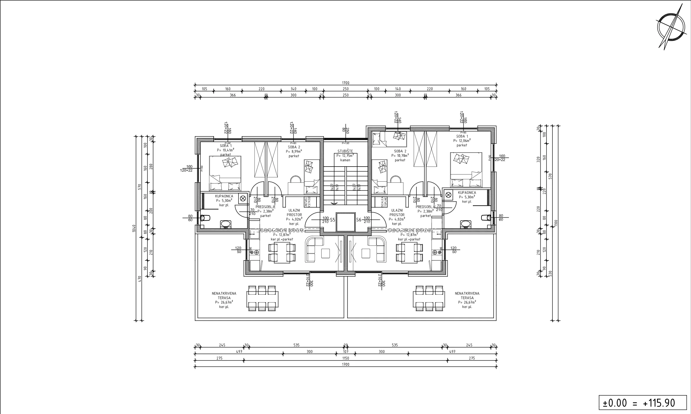 zagreb, sveta klara, burićeva projekt, trosoban stan 53,77 m² novogradnja - slika 10