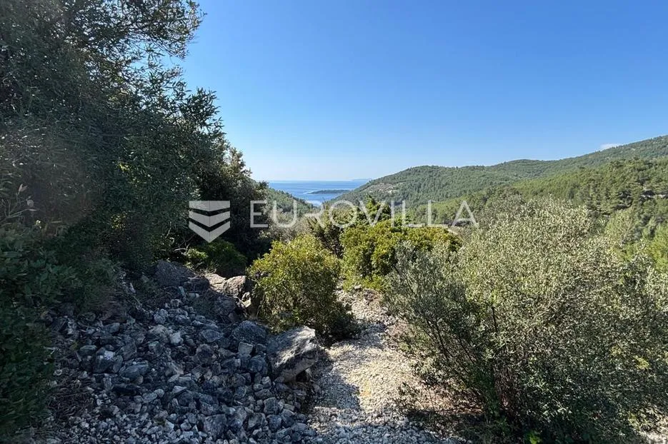 otok korčula, blato, predio granice, poljoprivredno zemljište sa pogledom na more - slika 3