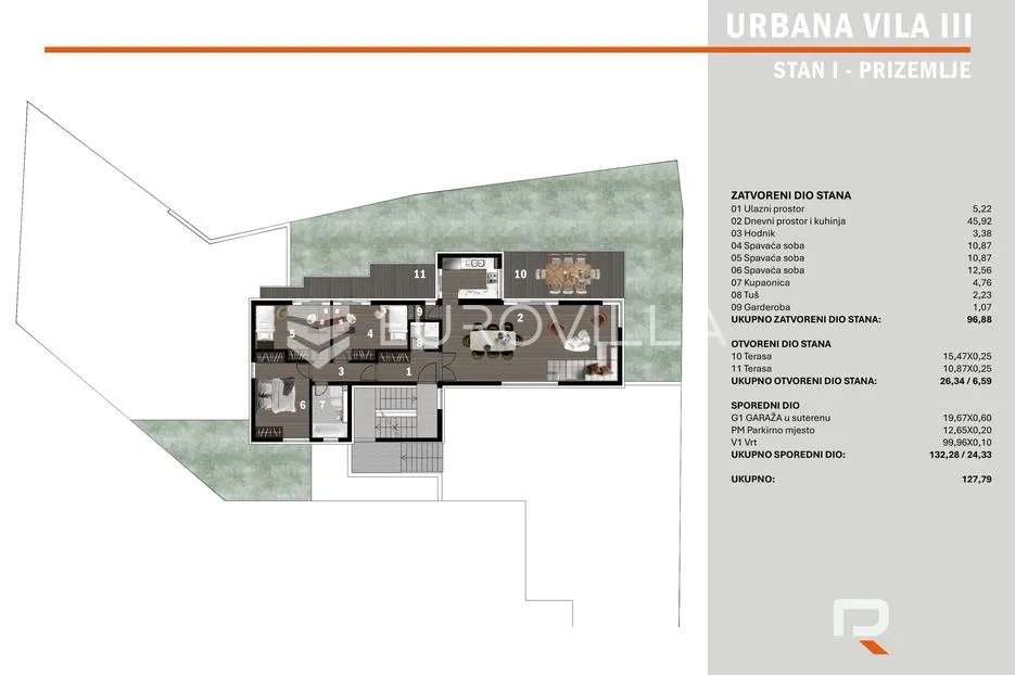 zagreb, perjavica, četverosoban stan 127,79 m², prizemlje, novogradnja - slika 9