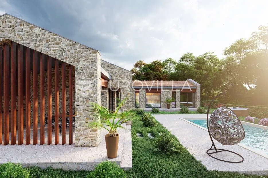 istra, rakotule - građevinsko zemljište s ishodovanom dozvolom za villu s bazenom, 1046 m2 - slika 7