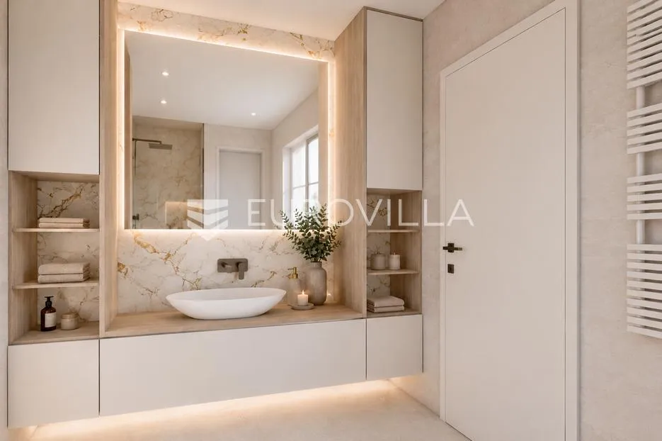 grad cres, centar, luksuzan trosoban stan 115 m² s pogledom na more, odlična lokacija - slika 10