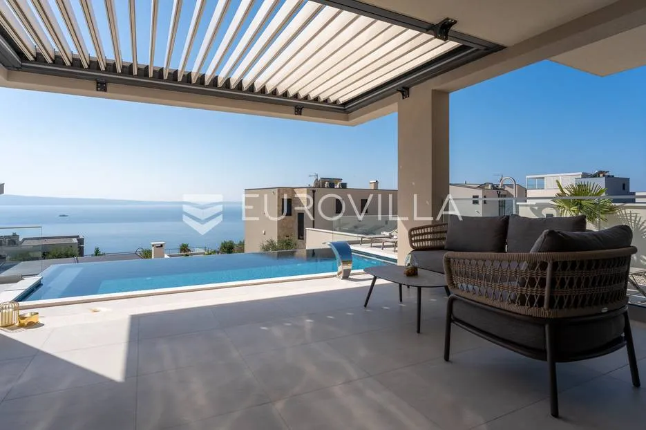 split, podstrana elegantna luksuzna vila s panoramskim pogledom na more - slika 11