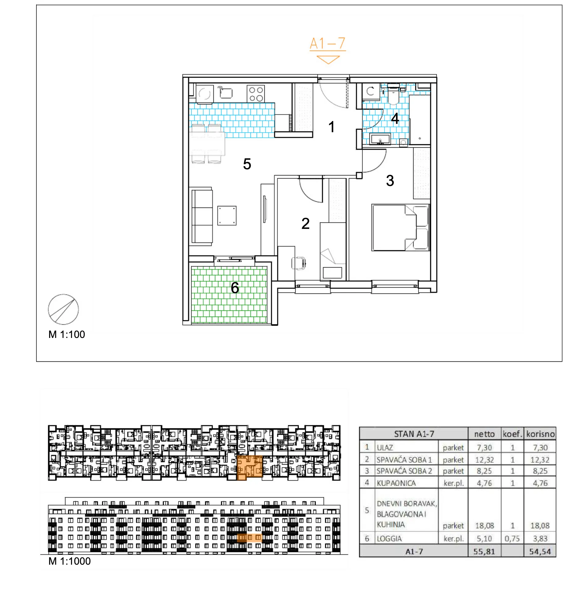 velika gorica, moderan trosoban stan u novogradnji, 55 m² - slika 6