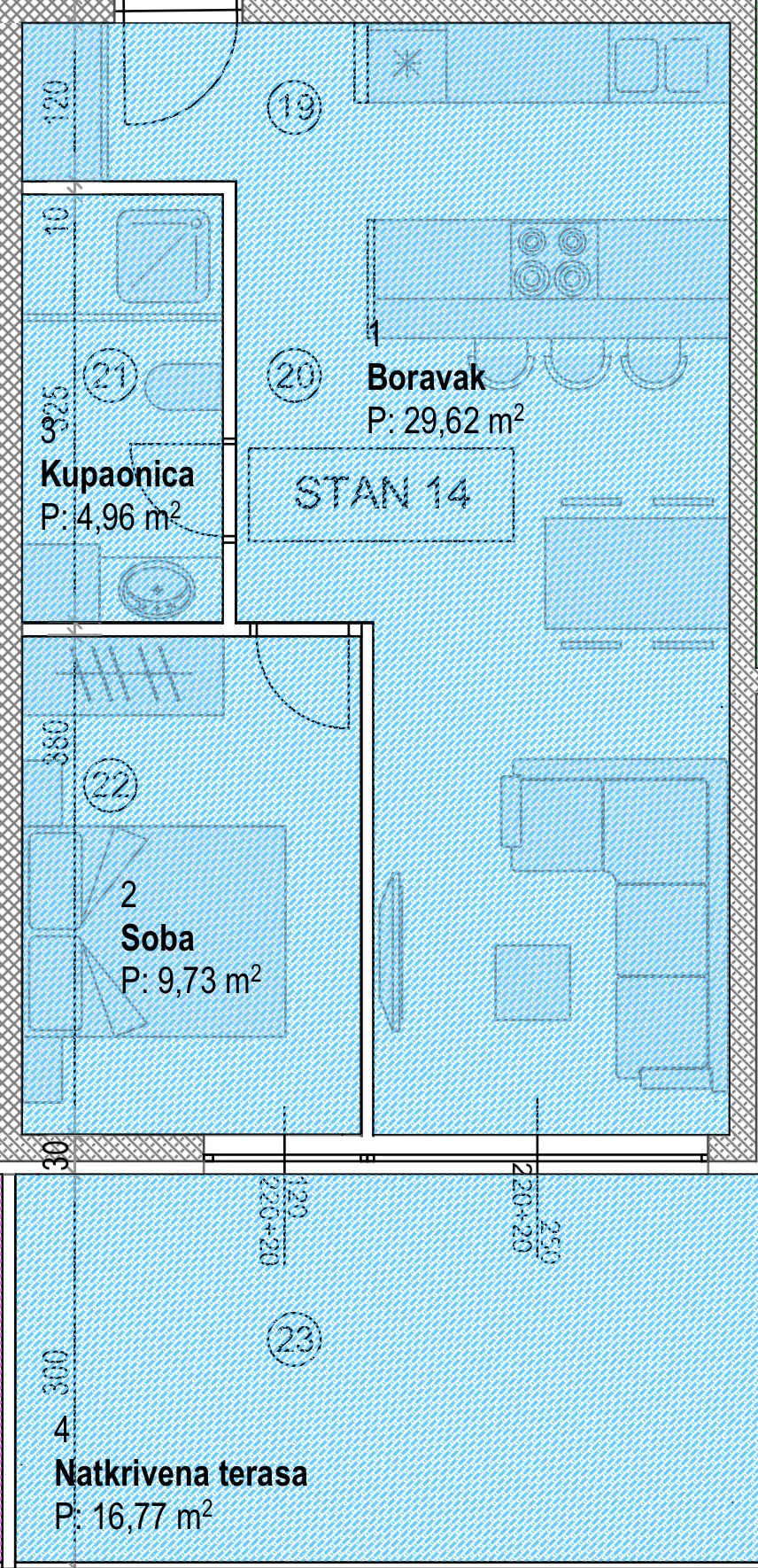 pag, povljana, jednosoban stan u novogradnji, s14 - slika 6