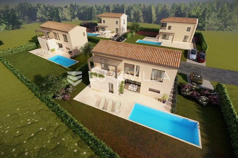 istra, muntrilj, moderna kuća s bazenom - slika 10