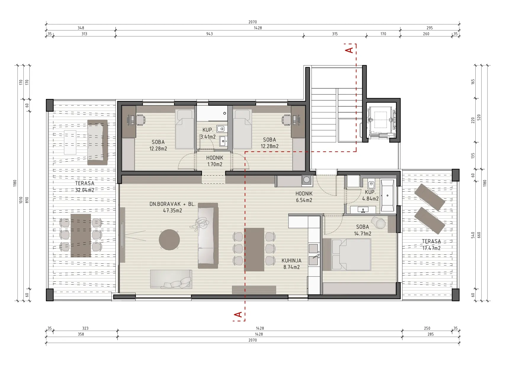tuškanac, luksuzan penthouse, novogradnja - slika 5
