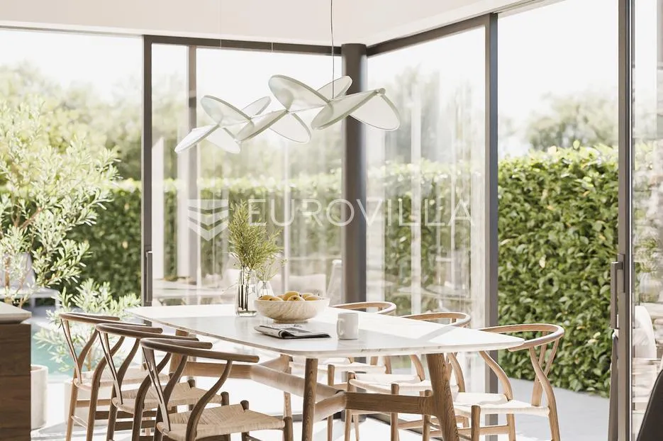 Murter, luksuzni apartman s bazenom i pogledom na more, 100,97 m²