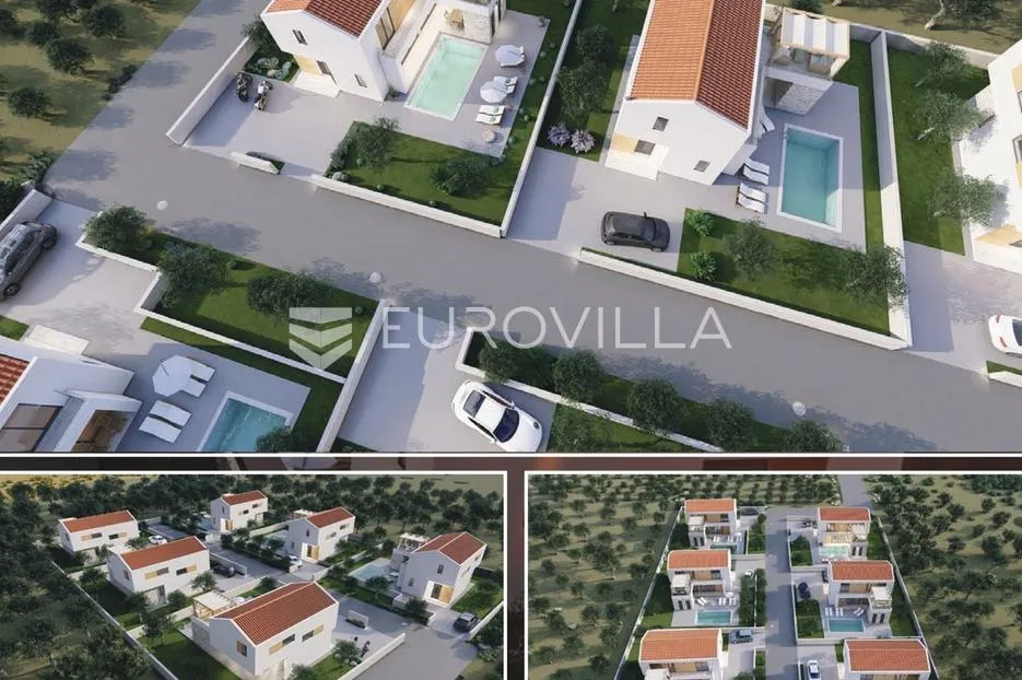 Ražanac, Rtina Sunset, ekskluzivni projekt za izgradnju 6 modernih vila s bazenom - Rtina, Ražanac