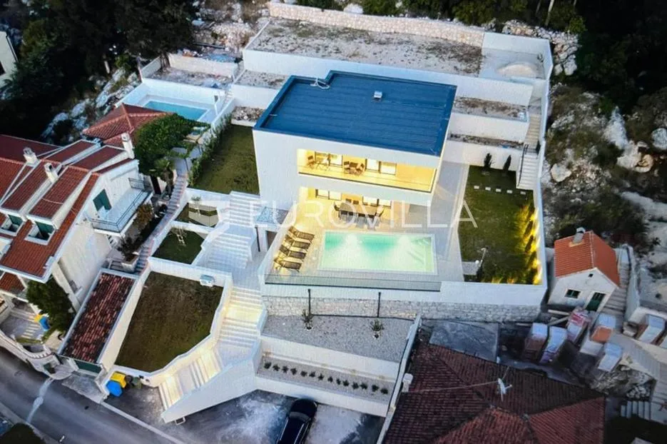Ploče, Rogotin, vila s bazenom i pogledom na more - Rogotin, Ploče