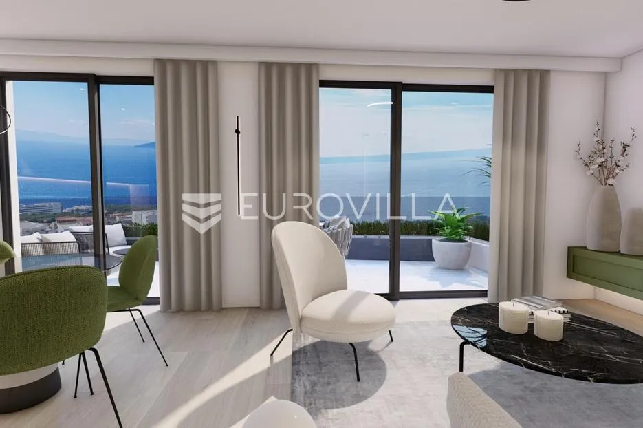 makarska, useljiv dvosoban stan s panoramskim pogledom na more i cijelu makarsku - slika 14