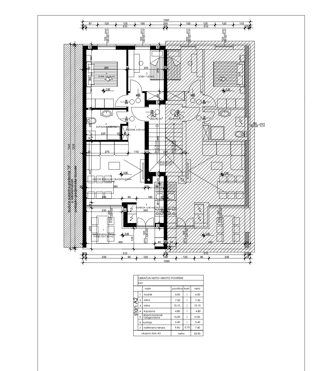 pula, busoler, moderni trosobni stan na odličnoj lokaciji, 1. kat, 61.55 m² - slika 5