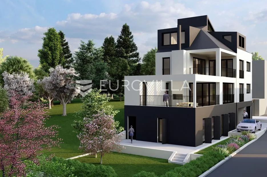 Zagreb, Gornji Bukovac, rohbau zgrada s dva stana 400 m2 s 434 m2 okućnice, građevinska dozvola