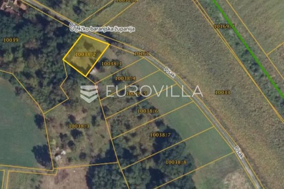 đakovo, pisak, građevinsko zemljište 496 m² - slika 1