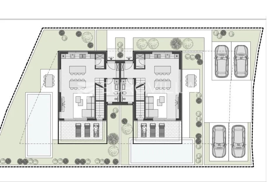 medulin, novogradnja, dvojna kuća oznake a - 120 m2 s vrtom u mirnom kvartu - slika 6