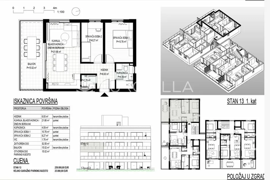 trogir, okrug gornji – apartman s13 na drugom katu neto korisne površine 60 m2 - slika 14