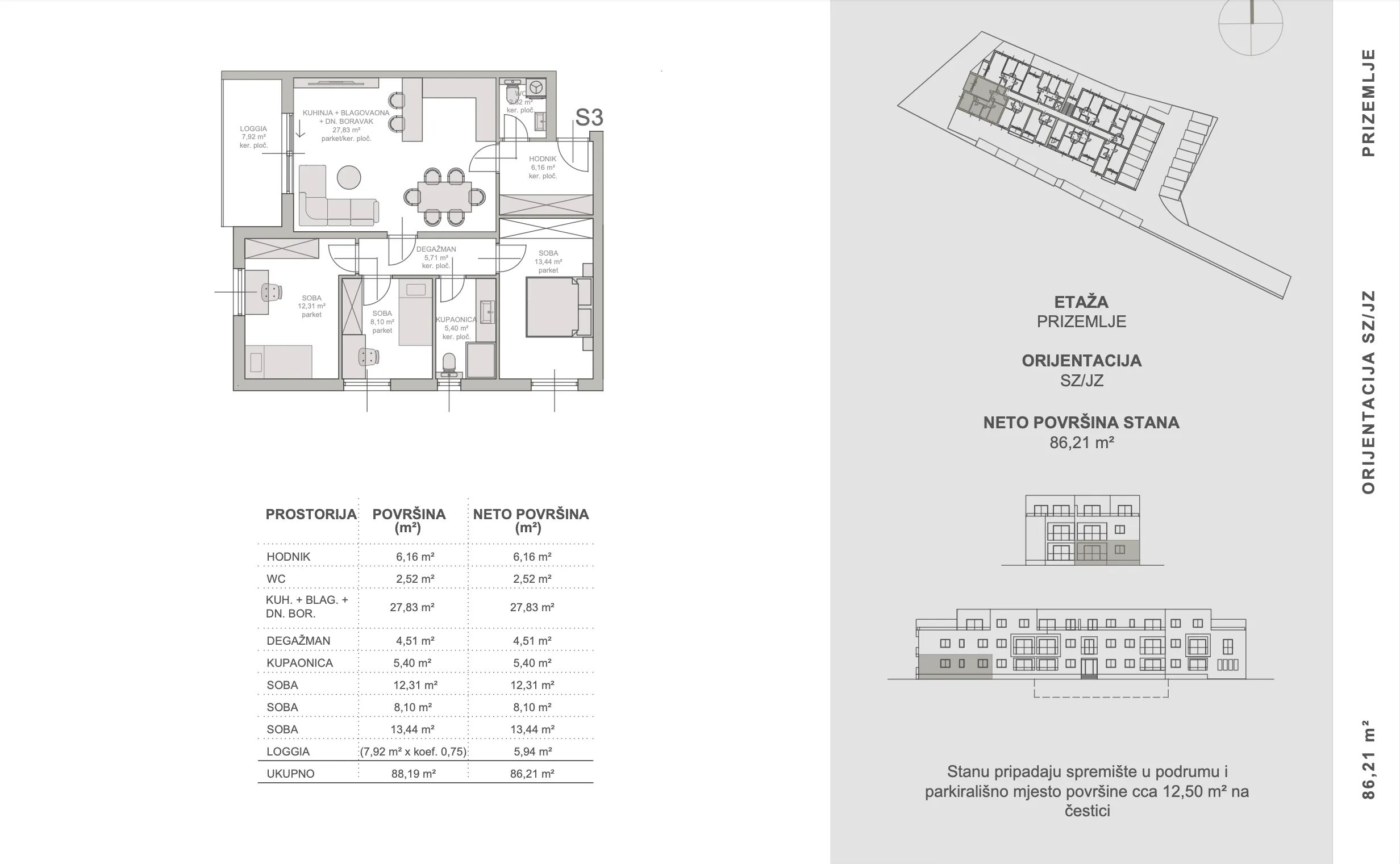 zagreb, blato, moderan četverosoban stan 86,21 m², parking, novogradnja - slika 8