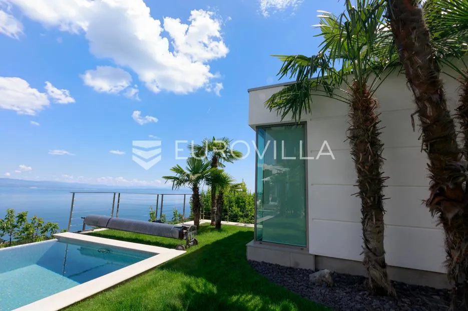 opatija, oprić, ekskluzivna vila 375 m² s panormaskim pogledom, bazenom i saunom - slika 10
