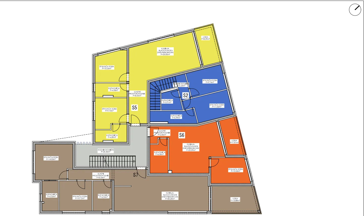 zadar, privlaka, luksuzni dvosoban stan 1. red do mora, 92,80 m² - slika 20