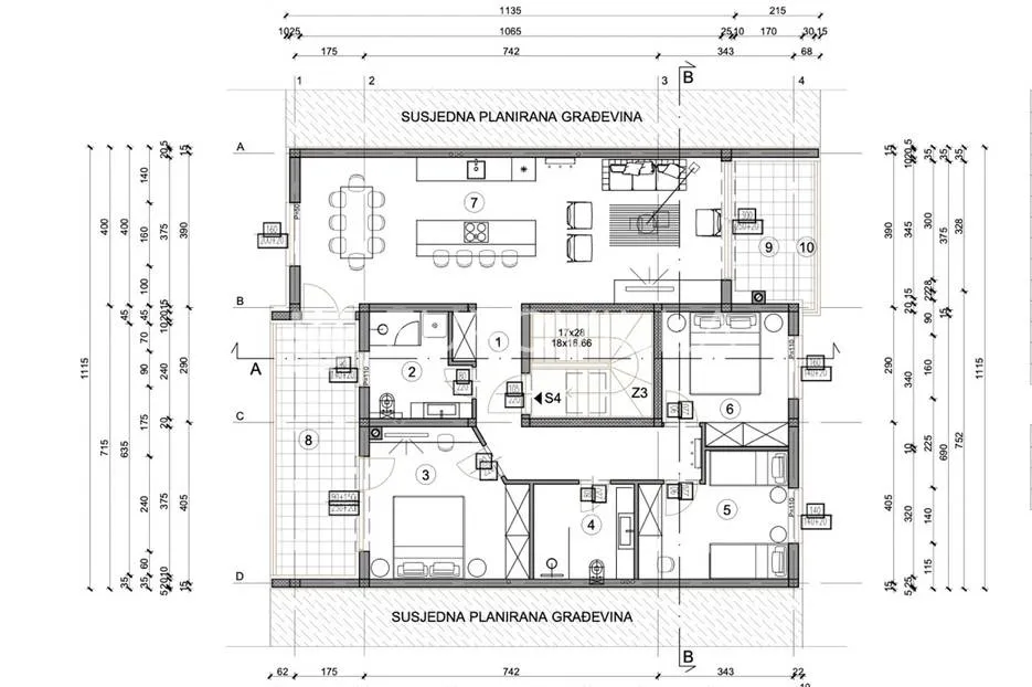 pula, trosoban stan s4, 118.35 m2 na atraktivnoj lokaciji - slika 11