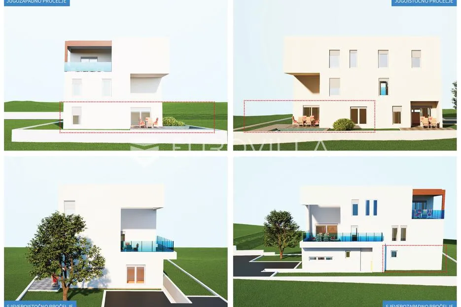 vodice, novogradnja, moderan dvosoban stan s bazenom, 90,13 m² - slika 2