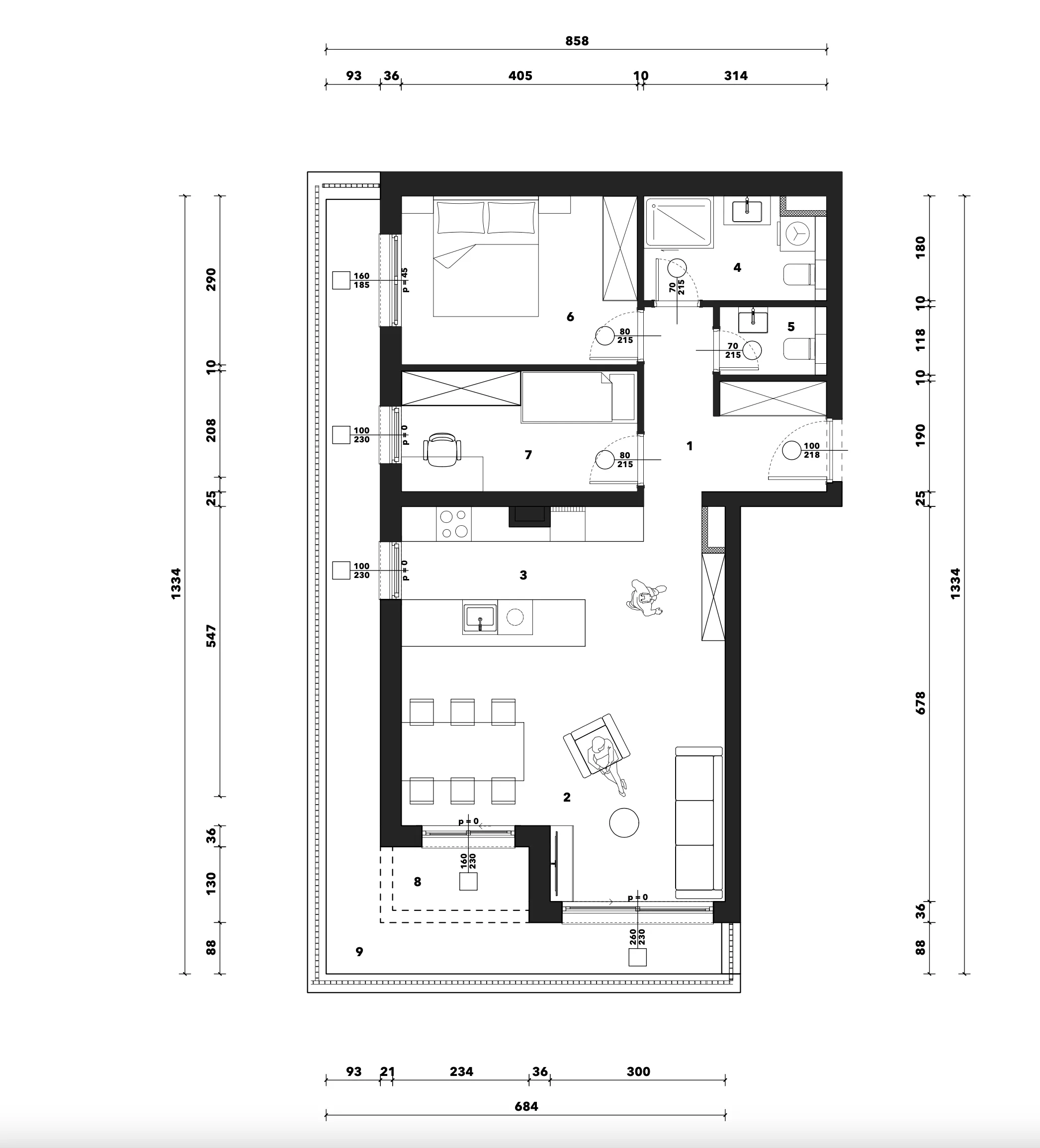 zagreb, črnomerec, kuniščak, atraktivan trosoban stan u novogradnji, 75 m² - slika 9
