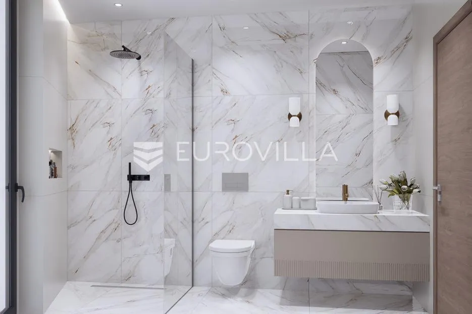vodice, građevinsko zemljište 468 m², s projektom i dozvolm za vilu - slika 13