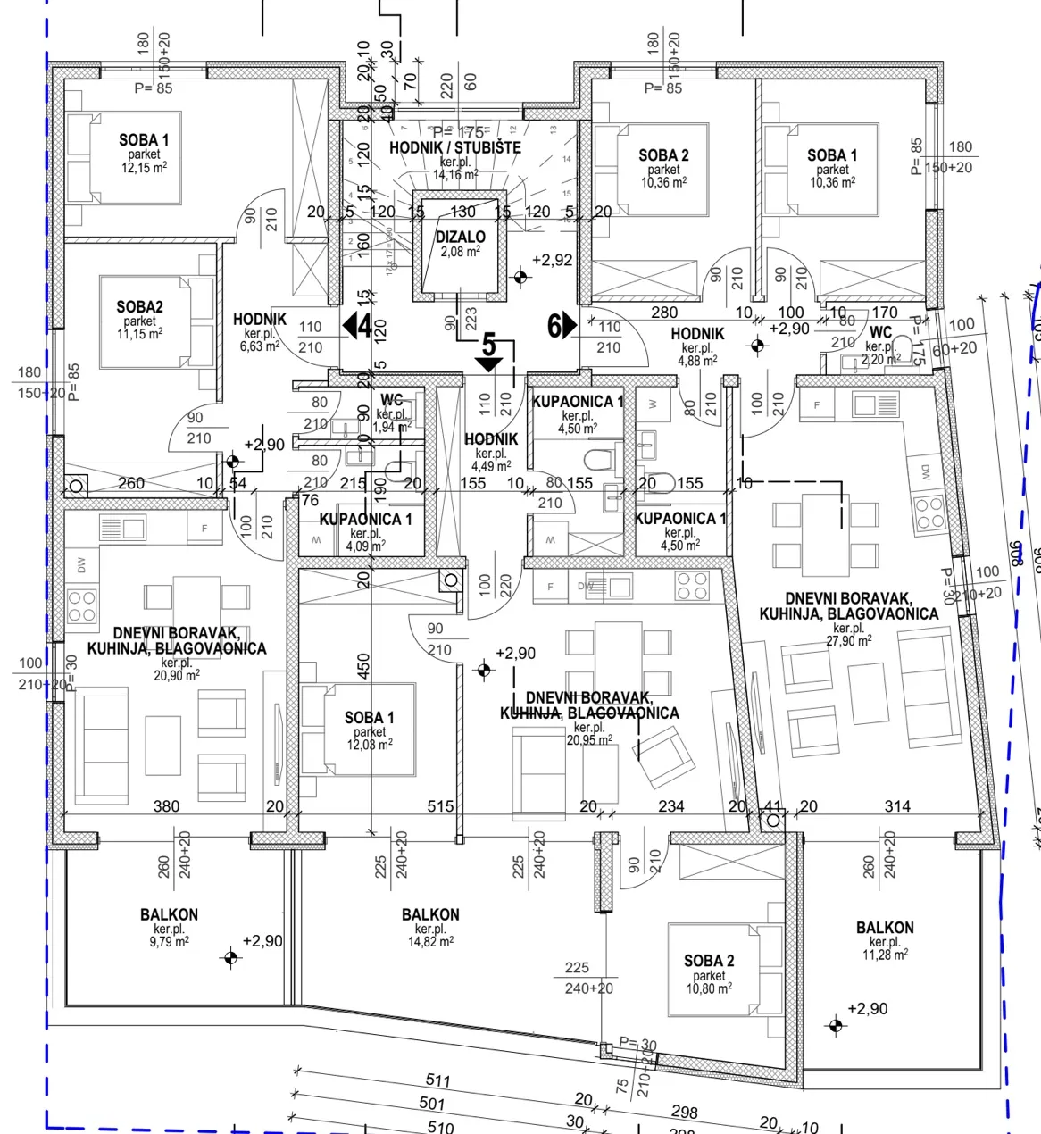 pag, povljana, dvosoban stan 250 m od mora, 63,18 m² - slika 16