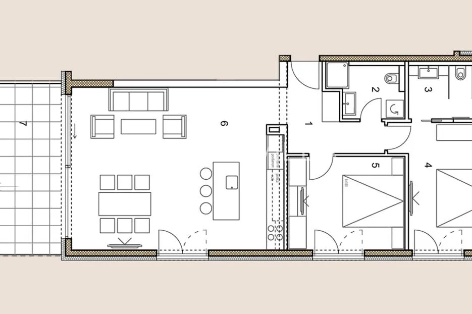 primošten resort, luksuzan stan s pogledom na more, 107,49 m² - slika 4