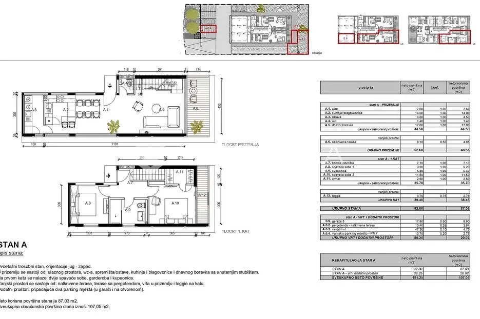rovinj, luksuzni dvoetažni trosobni stan u novogradnji s vrtom i garažom, 107.05 m² - slika 5