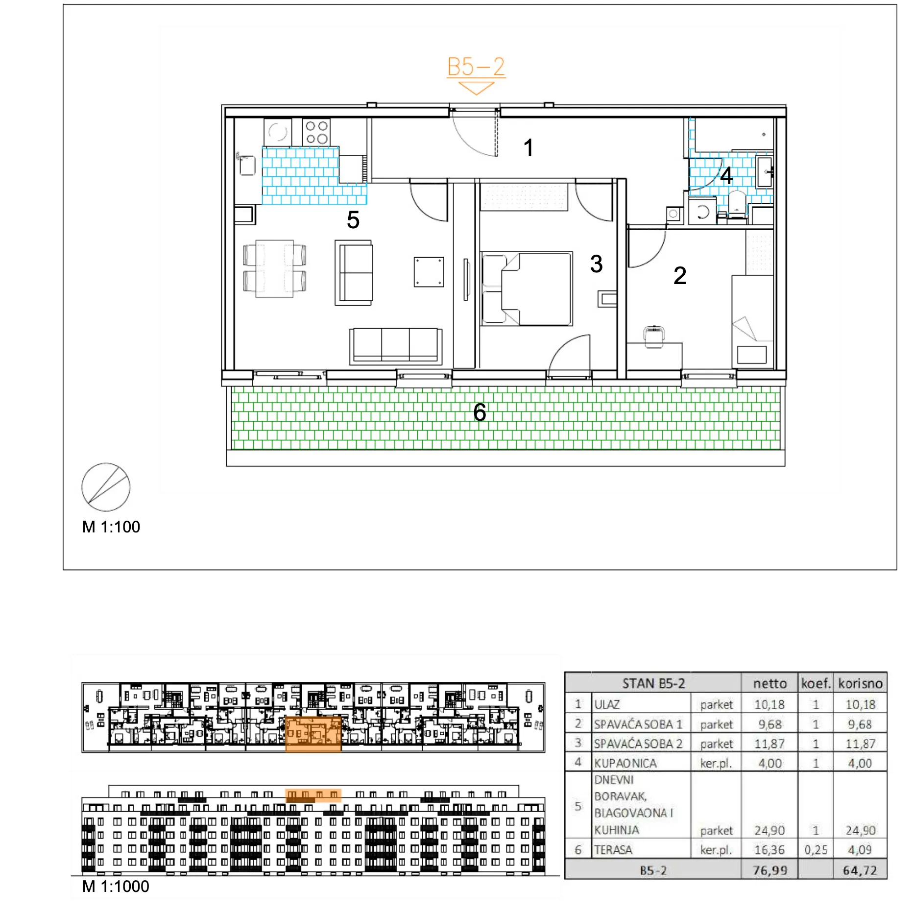 velika gorica, moderan trosoban stan u novogradnji, 65 m² - slika 6