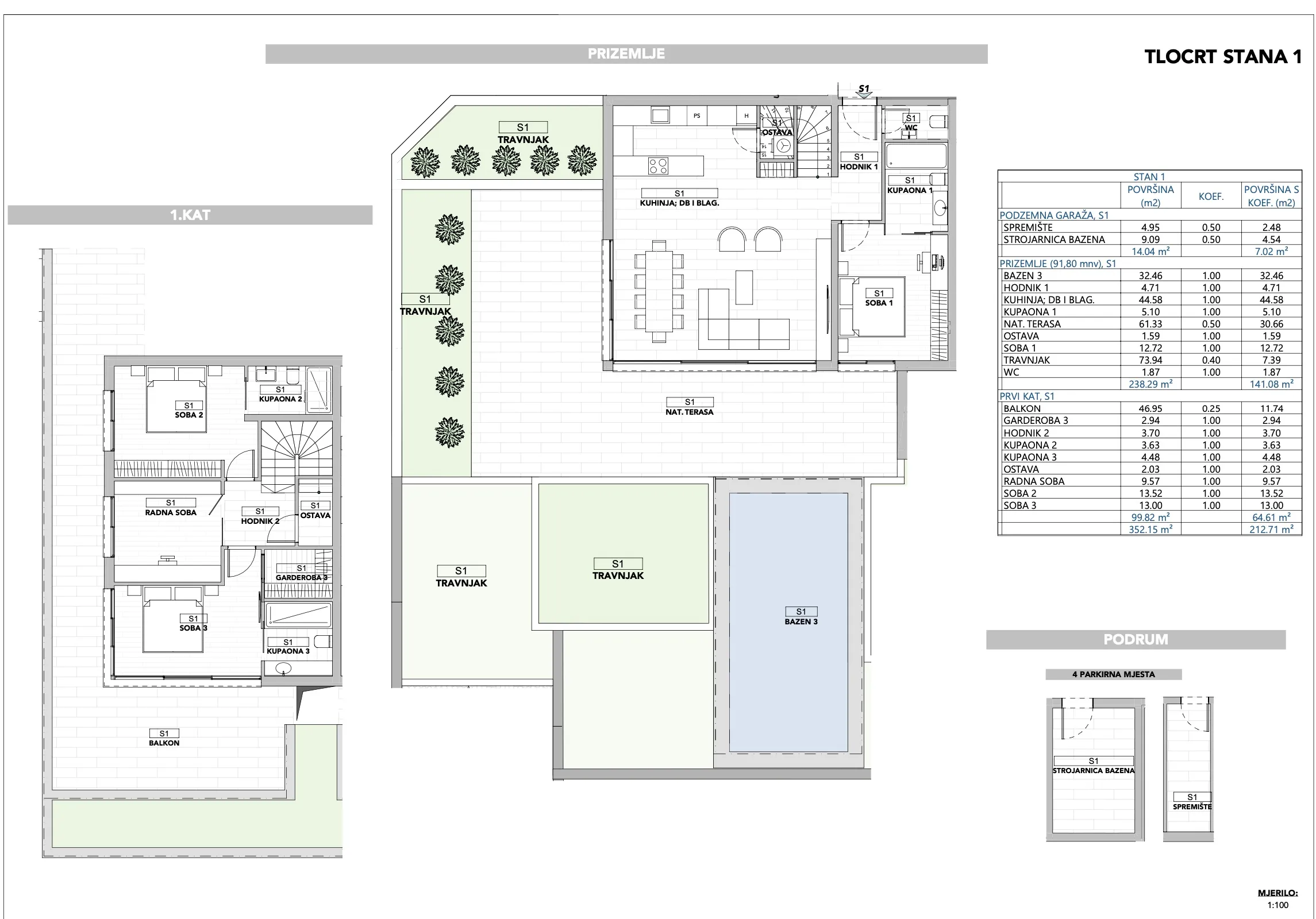 opatija, dvoetažni, četverosobni stan s pogledom na cijeli kvarner, 212,71 m² - slika 18
