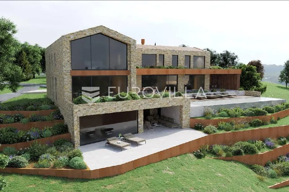 istra, motovun, građevinsko zemljište 2181m2 s idejnim projektom - slika 2