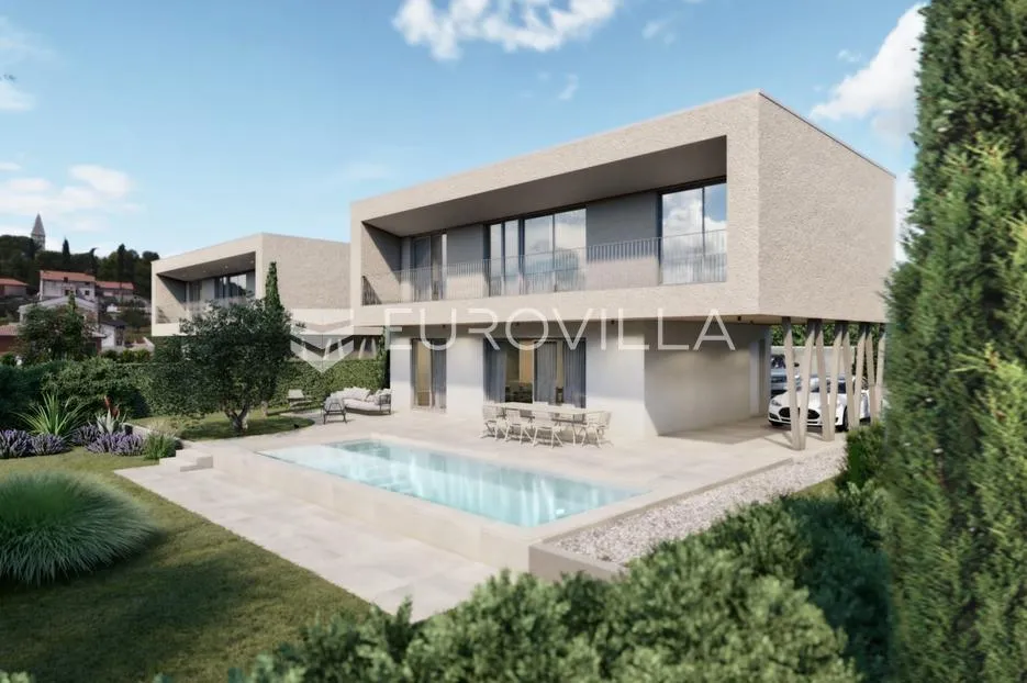 istra, kaštelir, građevinsko zemljište 809m2 s projektom i pravomoćnom građevinskom dozvolom - slika 2