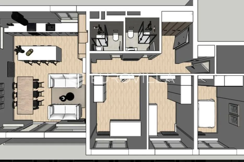 zagreb, kvatrić, luksuzan četverosoban stan, 93 m² - slika 9