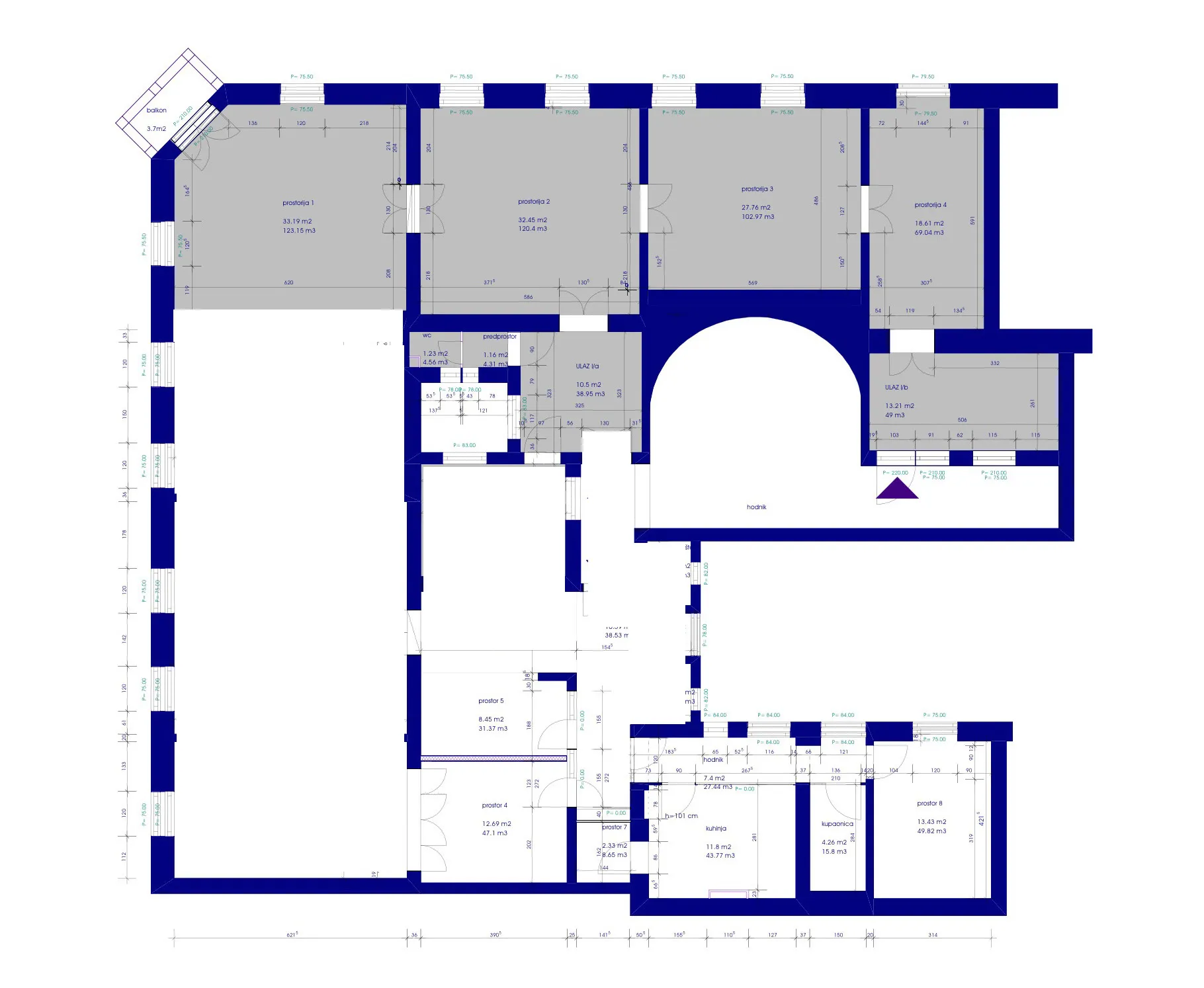 zagreb, zrinjevac, grandiozan stan 315m² s pogledom na park - slika 20