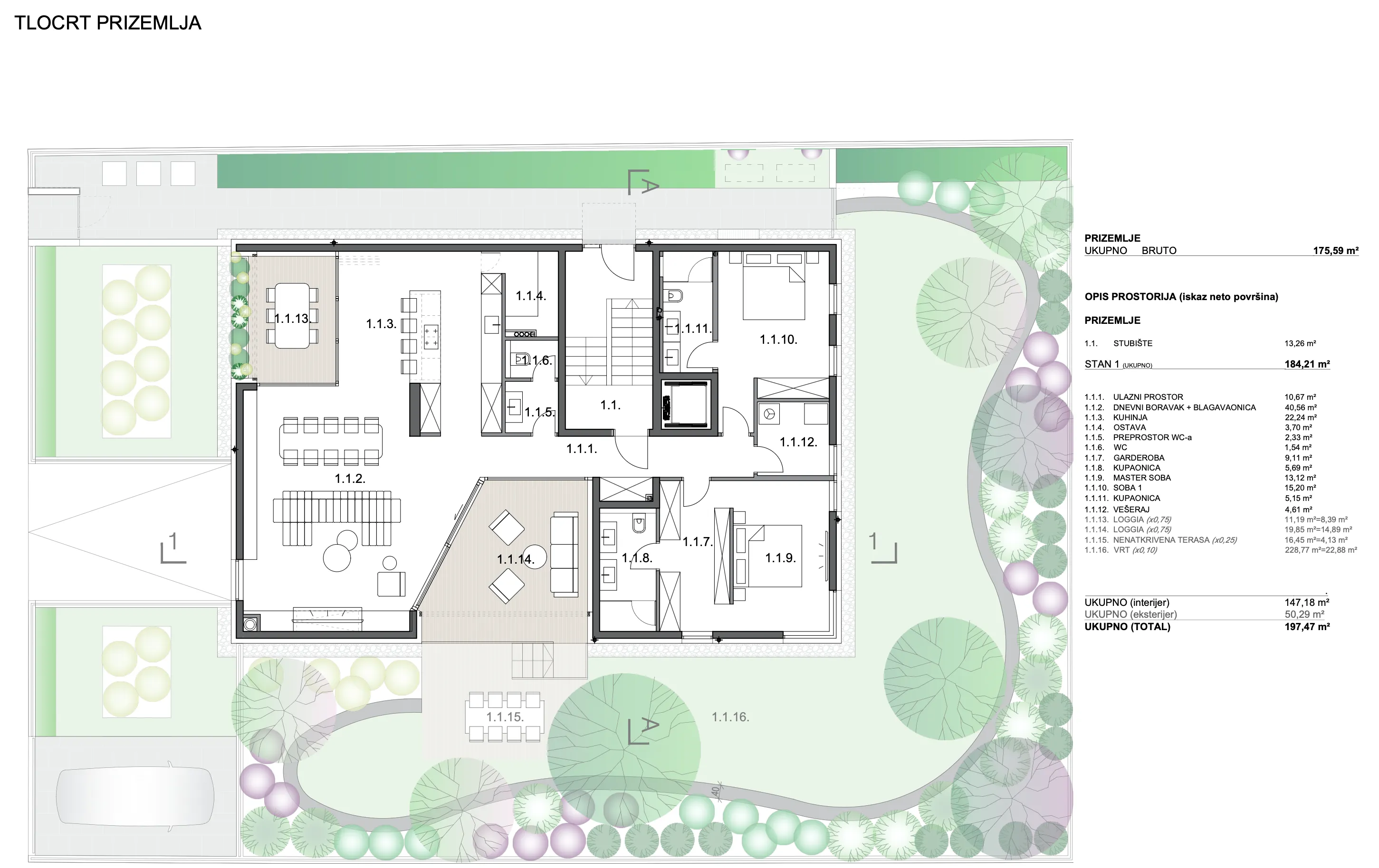 zagreb, zelengaj, trosobni luksuzni stan u urabnoj vili, 200 m² - slika 22