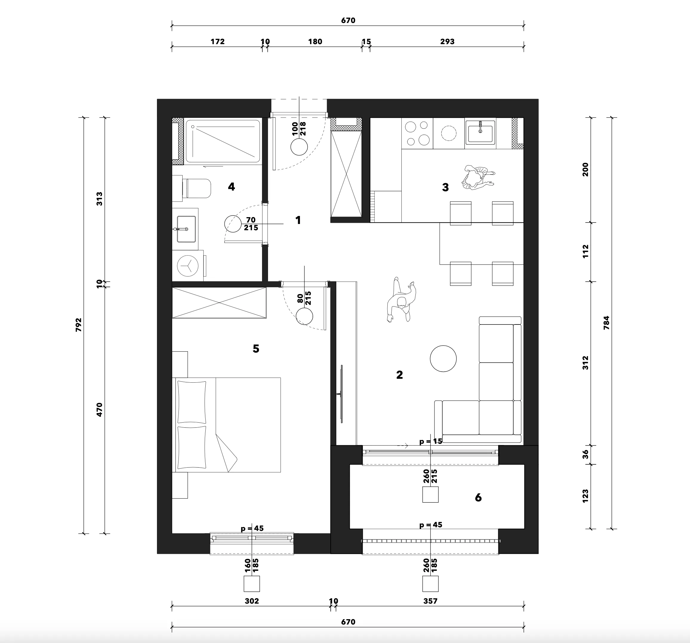 zagreb, črnomerec, kuniščak, atraktivan dvosoban stan u novogradnji, 48 m² - slika 9