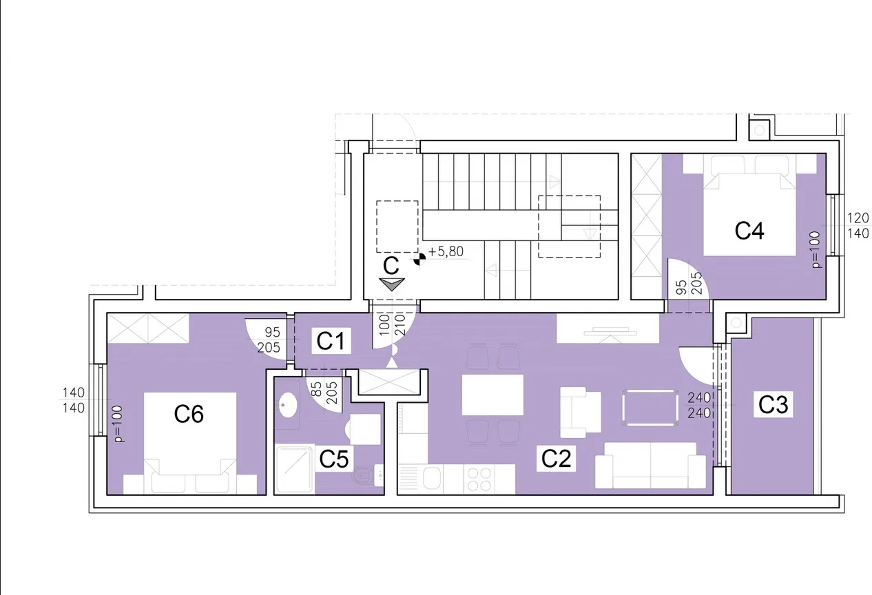 istra, pula, trosoban stan u novogradnji, dva parkinga, spremište, 64.92 m², mogućnost kredita - slika 8