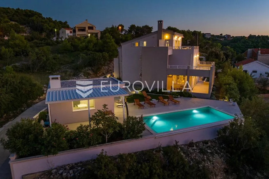 zadar, novigrad moderna vila s panoramskim pogledom na velebit i novigradsko more - slika 29