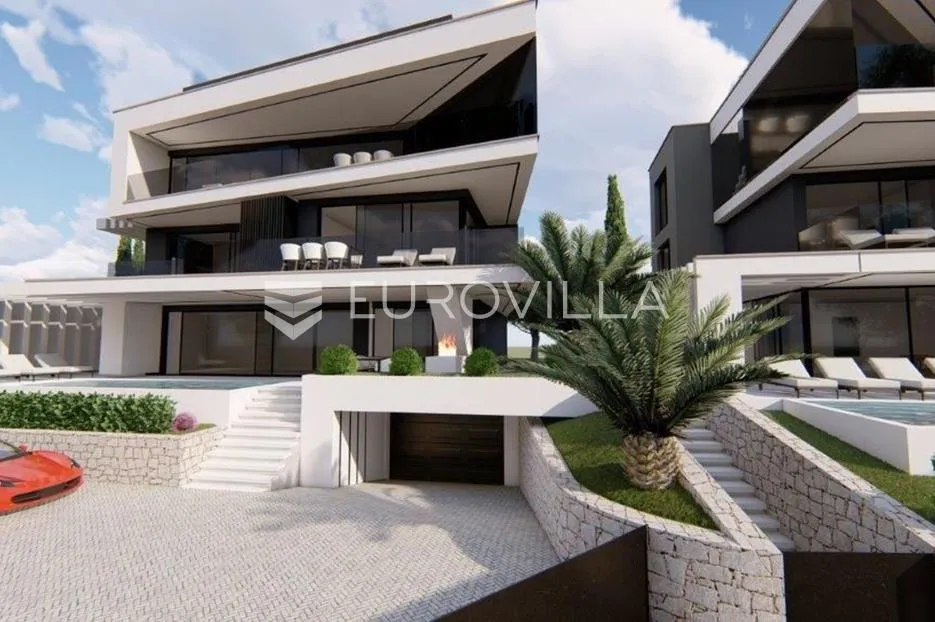 Zadar, Petrčane, luksuzan moderno opremljen penthouse s krovnom terasom i bazenom - Petrčane, Zadar