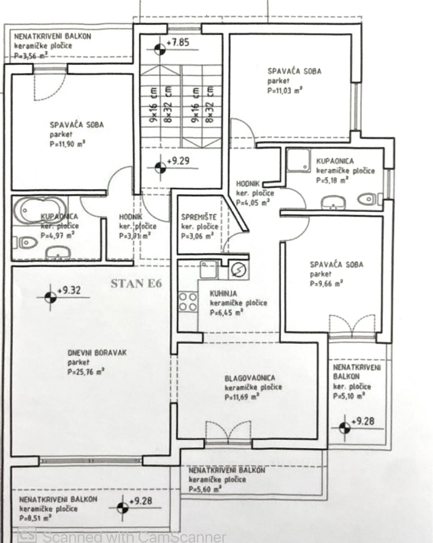 split, žnjan penthouse od 119,6 m² s pogledom na more i 2 parkirna mjesta - slika 9