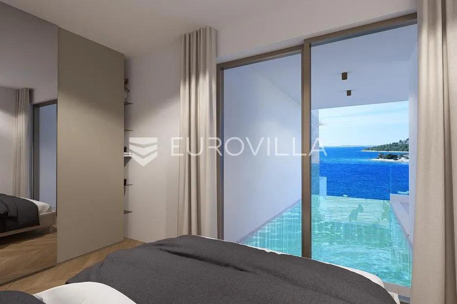 grebaštica, luksuzan stan s bazenom i pogledom na more, drugi red do mora, 110,69 m² - slika 9