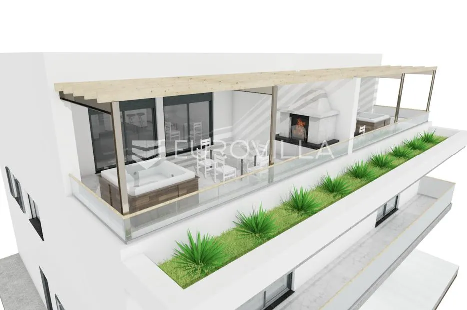 šibenik, crnica, novogradnja, trosoban, dvoetažan stan, 166,34 m² - slika 15